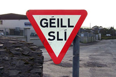 Irish Road Sign