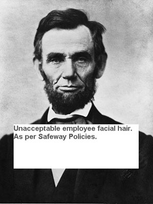 Safeway Facial  Hair Policy