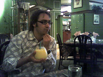 Matt's mango lassi at Mantra