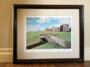 Beautifully framed St Andrews print - signed by artist!