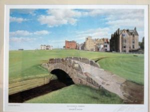 Beautifully framed St Andrews print - signed by artist!